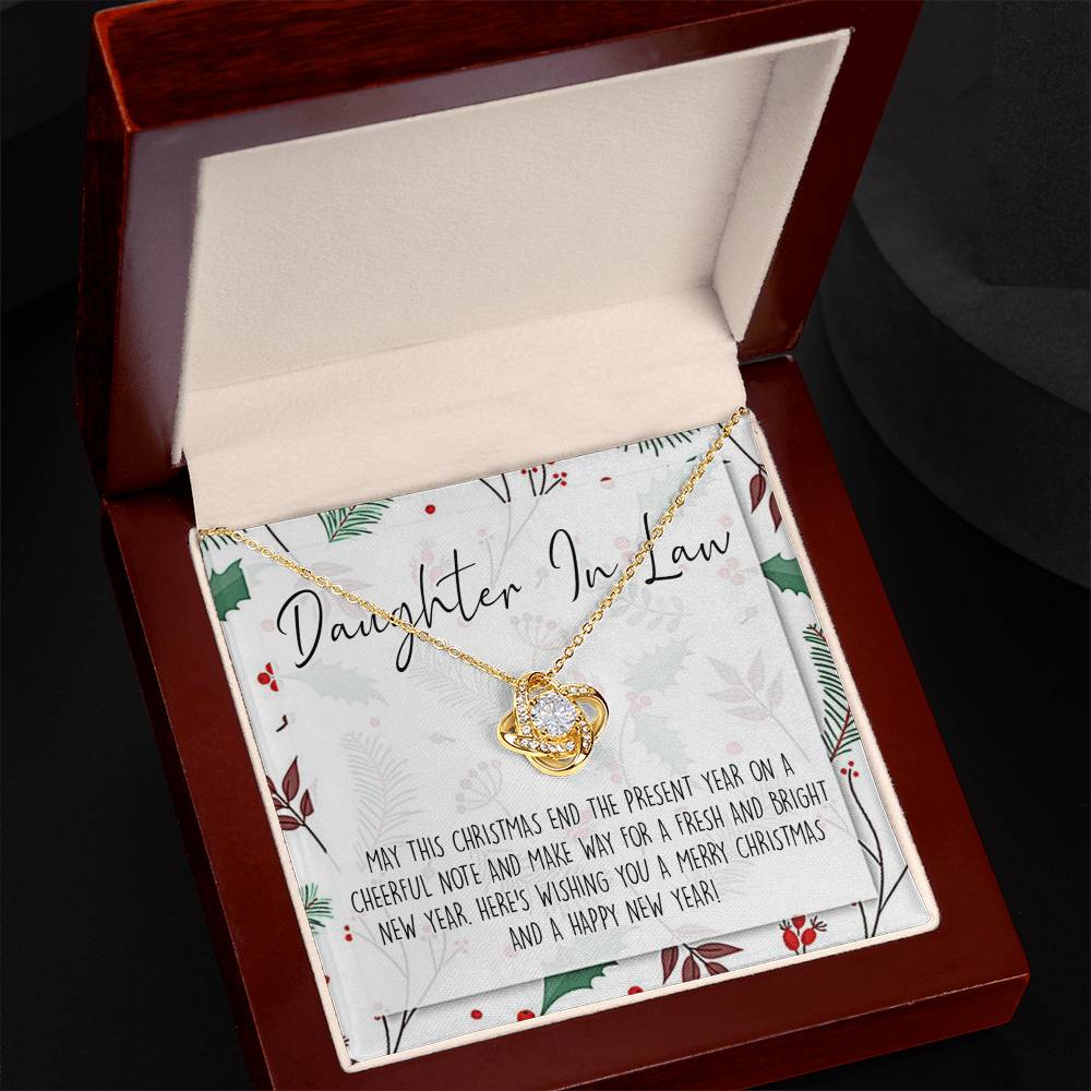 Christmas Jewelry for Daughter in Law Gift Necklace, Daughter in Law Jewelry, Xmas Holiday Graduation Gift for Daughter in Law, Gift from Mother in Law, Daughter in Law Gift From In Law