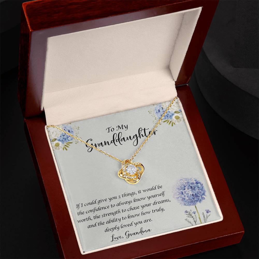 Granddaughter Gifts Necklace From Grandma - To My Granddaughter Necklace, Jewelry Keepsake Gifts For Granddaughter, Love Gift For Adults Or Girls On Graduation Gift, Wedding, Valentines, Christmas