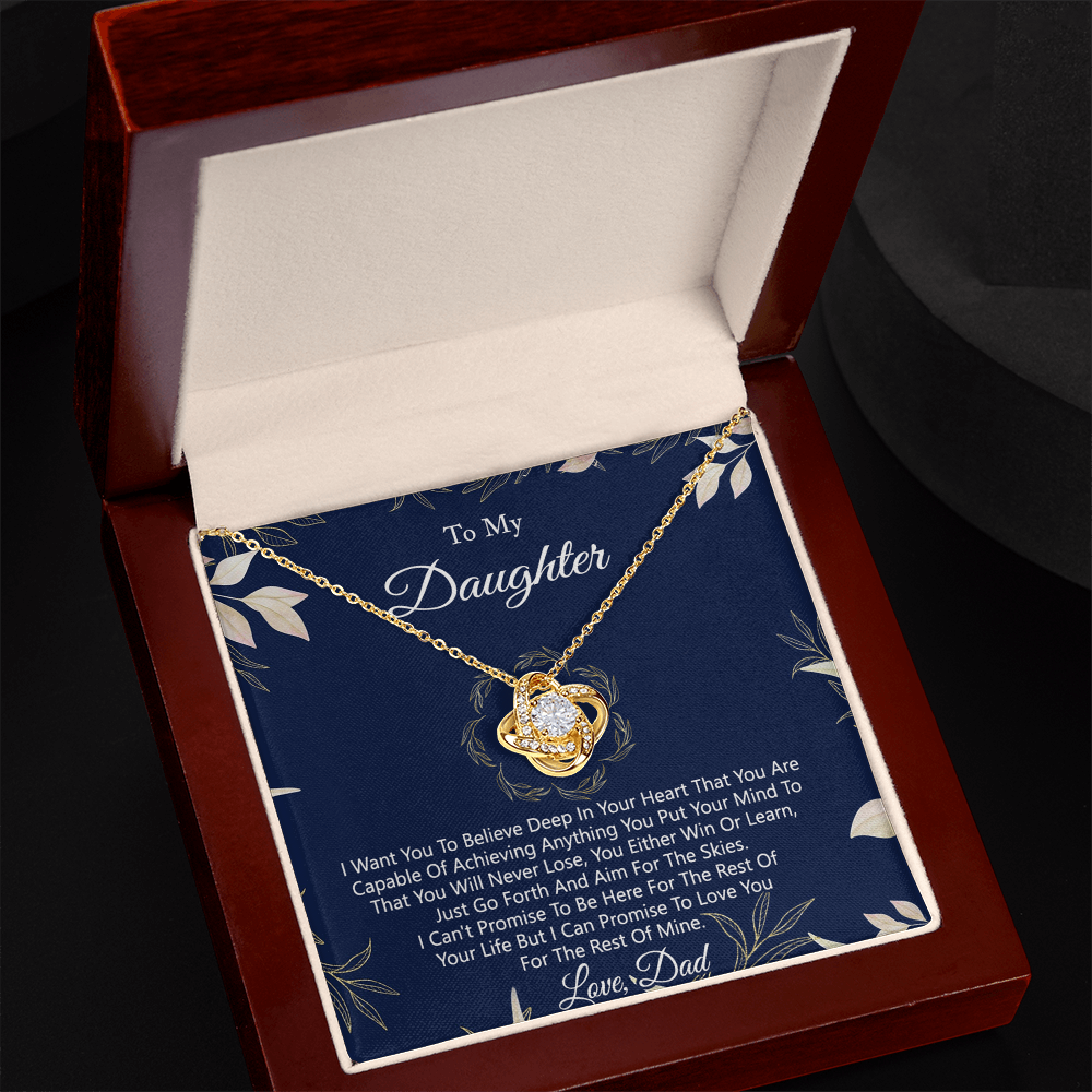 Gift Necklace For Daughter from Dad - Father And Daughter Necklace, for Daughter Gift from Dad To My Daughter Necklace Daughters Birthday Christmas Jewelry Gift for Girls Women, Daughter