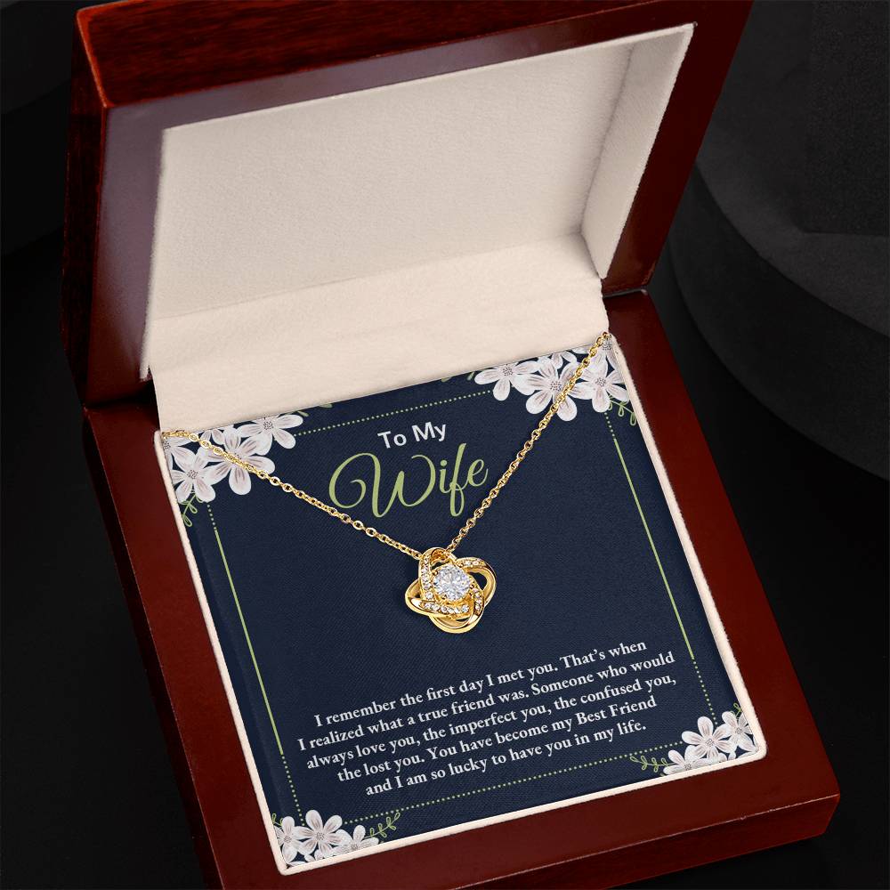 To My Wife Necklace For Wife From Husband, Necklace Gift For Women, Soulmate Jewelry Gift For Wife, Birthday Beautiful Soulmate Gifts For Her, Girlfriend Gift Necklace, Future Wife Gift Necklace