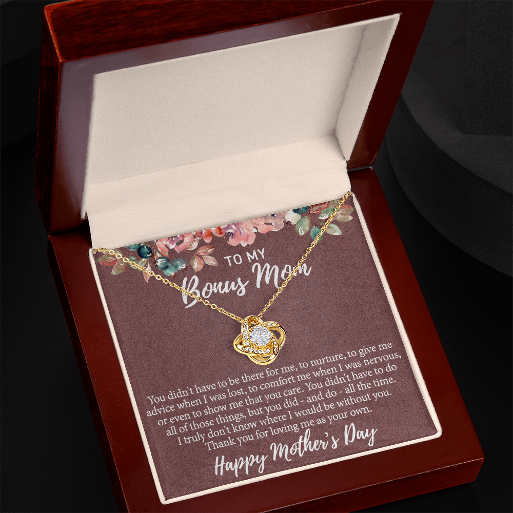 Bonus Mom Gift Necklace, To My Bonus Mom Necklace From Bonus Daughter, Mother And Daughter Necklace Gift For Her, Happy Mother's Day Necklace Gift For Bonus Mother Gift Necklace, Jewelry For Women