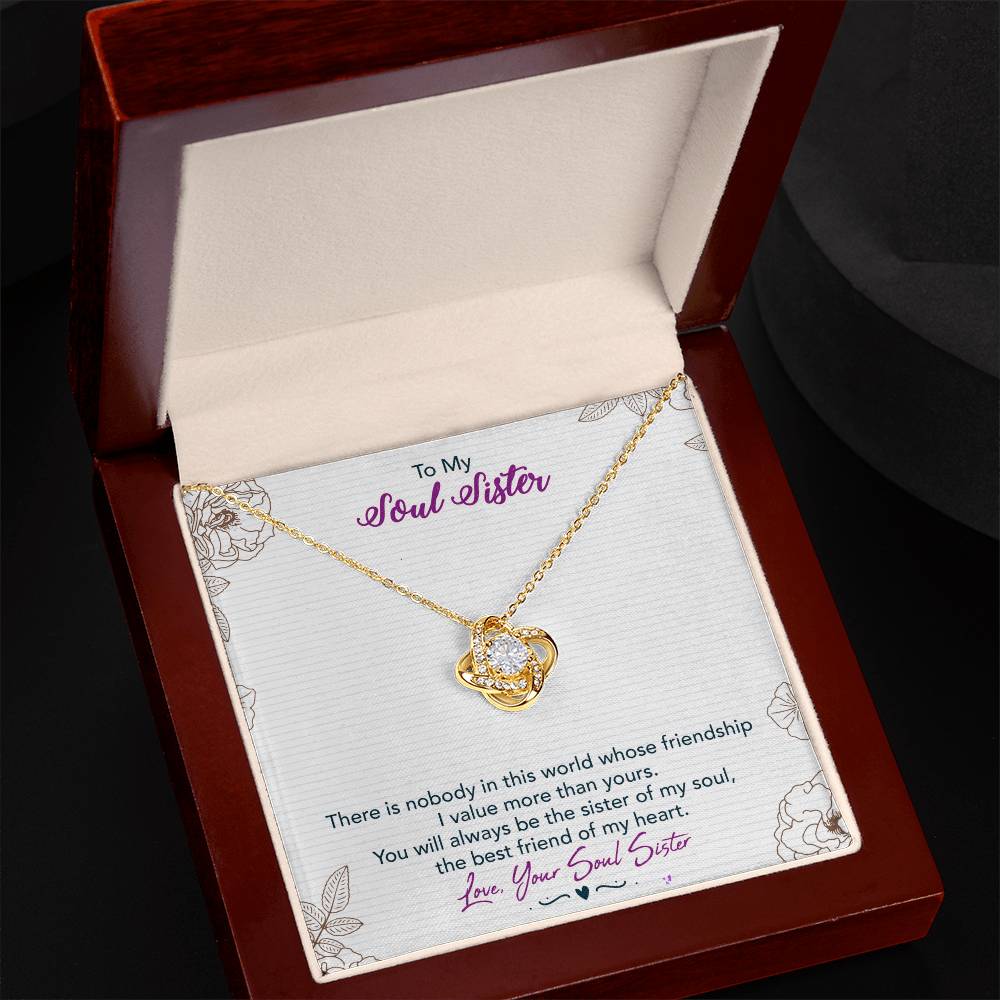 Soul Sister Gift Necklace, Unbiological Sister Gift Necklace, Sister In Law Gift Pendant, future sister in law gift Necklace On Birthday, Anniversary Valentine Day, Christmas Wedding Gift Necklace