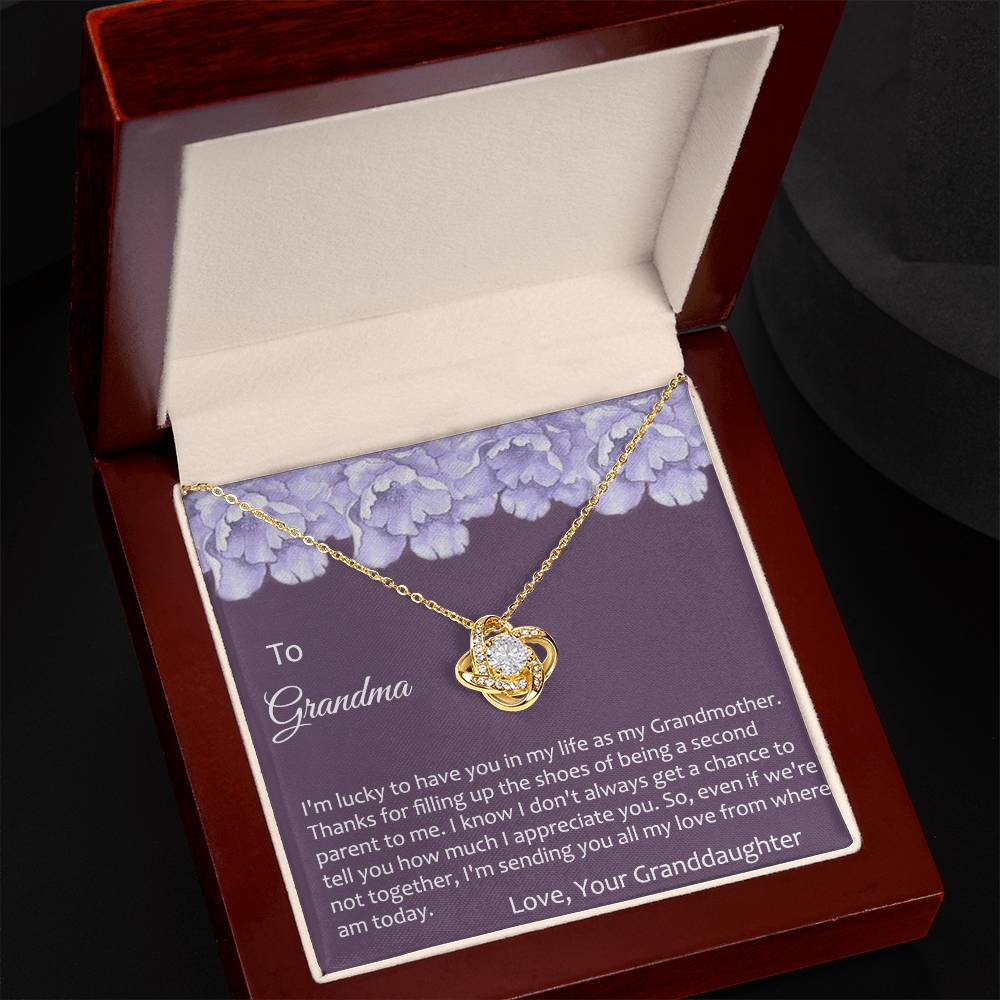 Grandma Gift Necklace To Granddaughter - Grandma Gifts from Granddaughter, Granddaughter Gifts From Grandma - Jewelry Gifts for Grandmother, Nana, Mimi, Gigi, Grammy on Birthday, Christmas