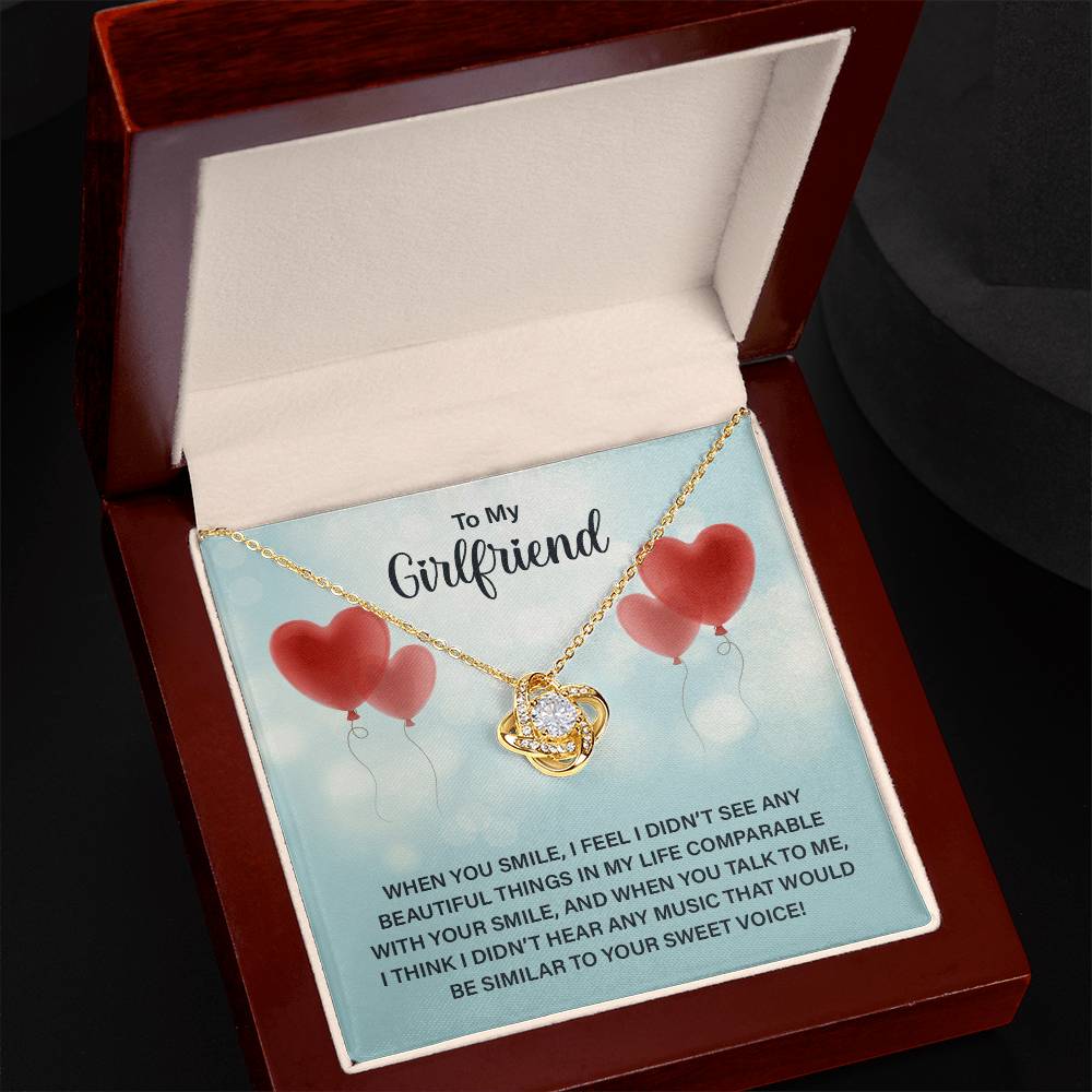 Girlfriend Gift Jewelry For Her, To My Girlfriend Necklace From Boyfriend Xmas