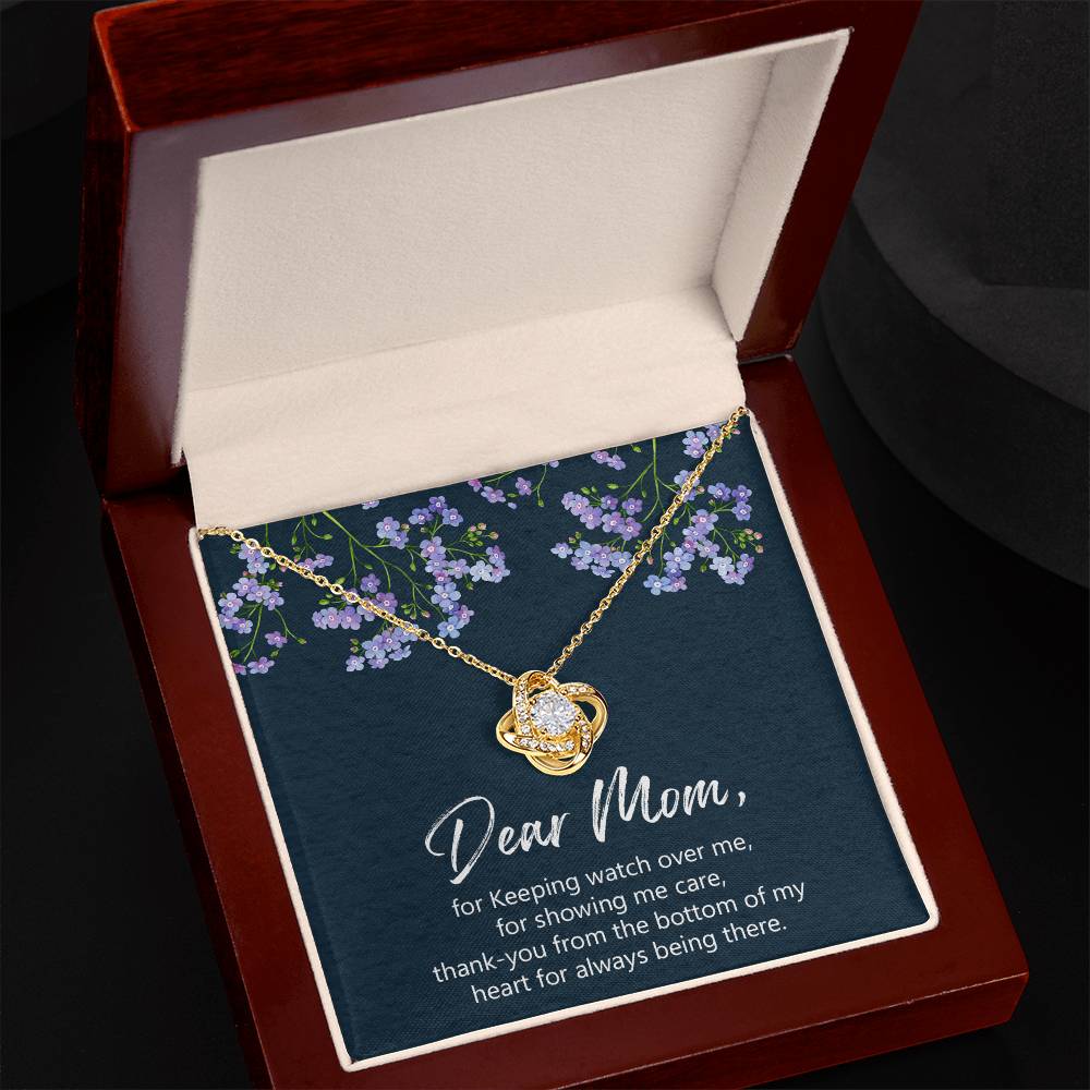 Dear Mom Gift Necklace, To My Mom Necklace From Daughter, Mom Gift Necklace, Mother And Daughter Gift Necklace, Love Knot Pendant Gift For Mom, Thank You For Mom Gift Necklace, Jewelry For Mommy