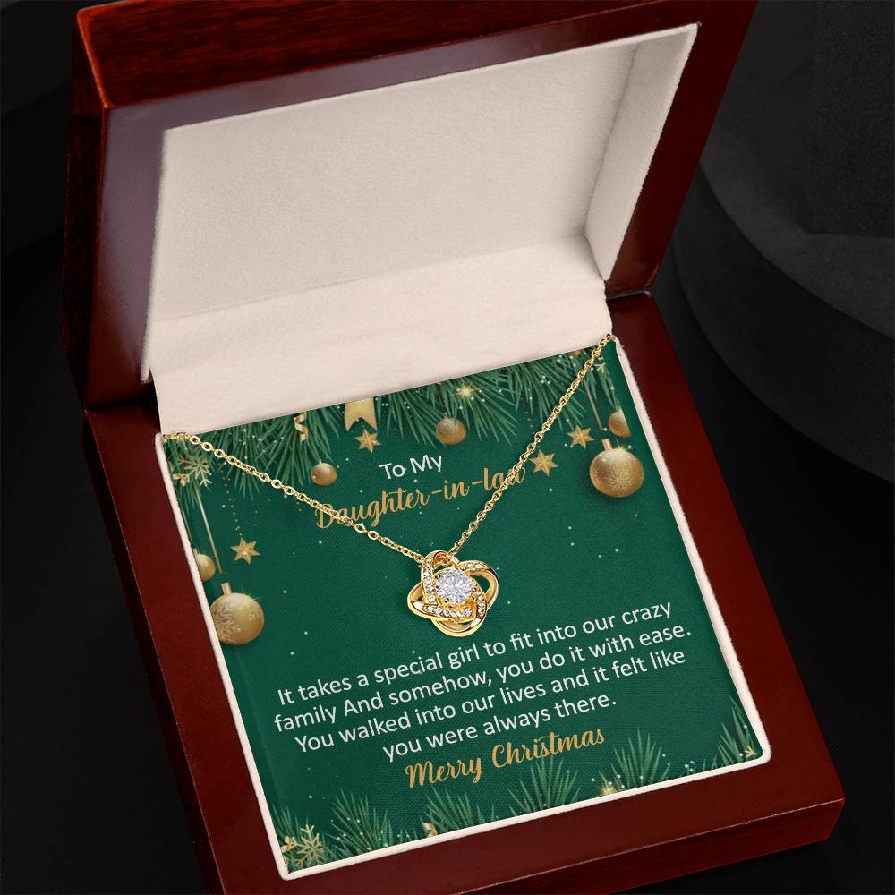 To My Daughter-In-Law Necklace Gift from Dad And Mom To Daughter-InLaw Christmas
