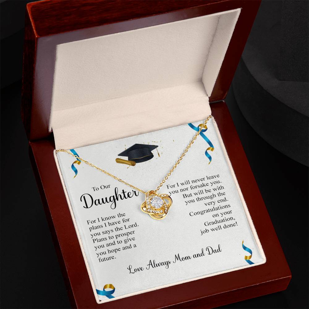 To My Daughter Necklace from Mom, Graduation Gift Necklace, Pendant Gift for Daughter, Graduation Gift for Her, High School, College Grad, Senior Graduation, Class of Necklace, Jewelry For Girls
