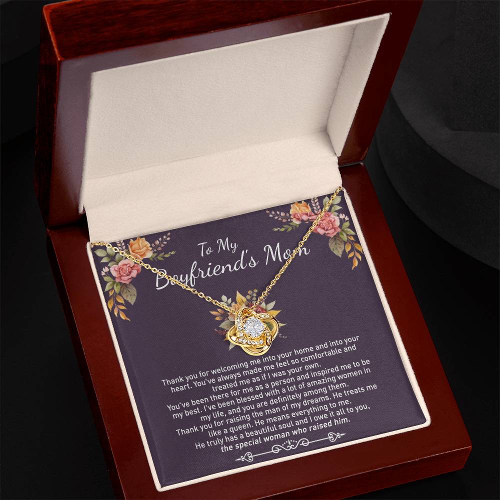 To My Boyfriend's Mom Necklace From Girlfriends Mom, Mother's Day Necklace, Necklace Gift For Boyfriend's Mom, Boyfriends Mom Gift Necklace, Presents for Mom Necklace for Women On Anniversary