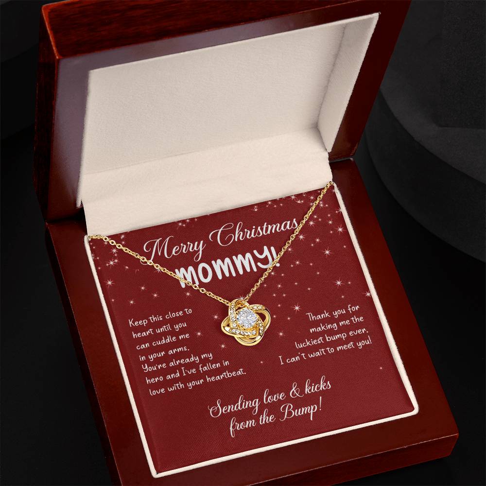 To My Mom Christmas Necklace Christmas Gift For Mom To Be First Time Mommy Gift