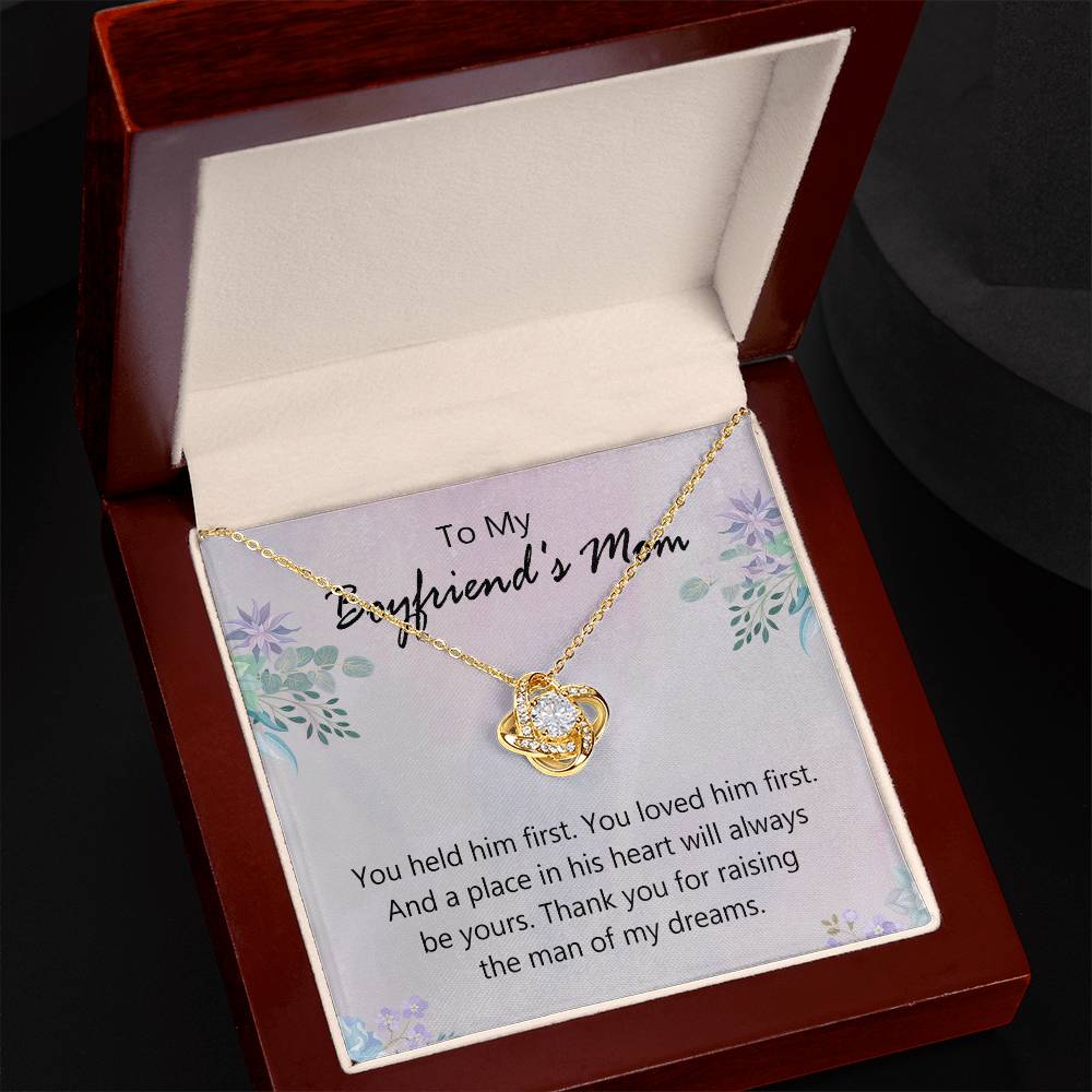 To My Boyfriends Mom Necklace From Girlfriend, Jewelry For Boyfriends Mom, Presents For Mom Necklace for Women, Boyfriends Mom Gifts Necklace On Mother's Day, Birthday, Christmas, Thanksgiving