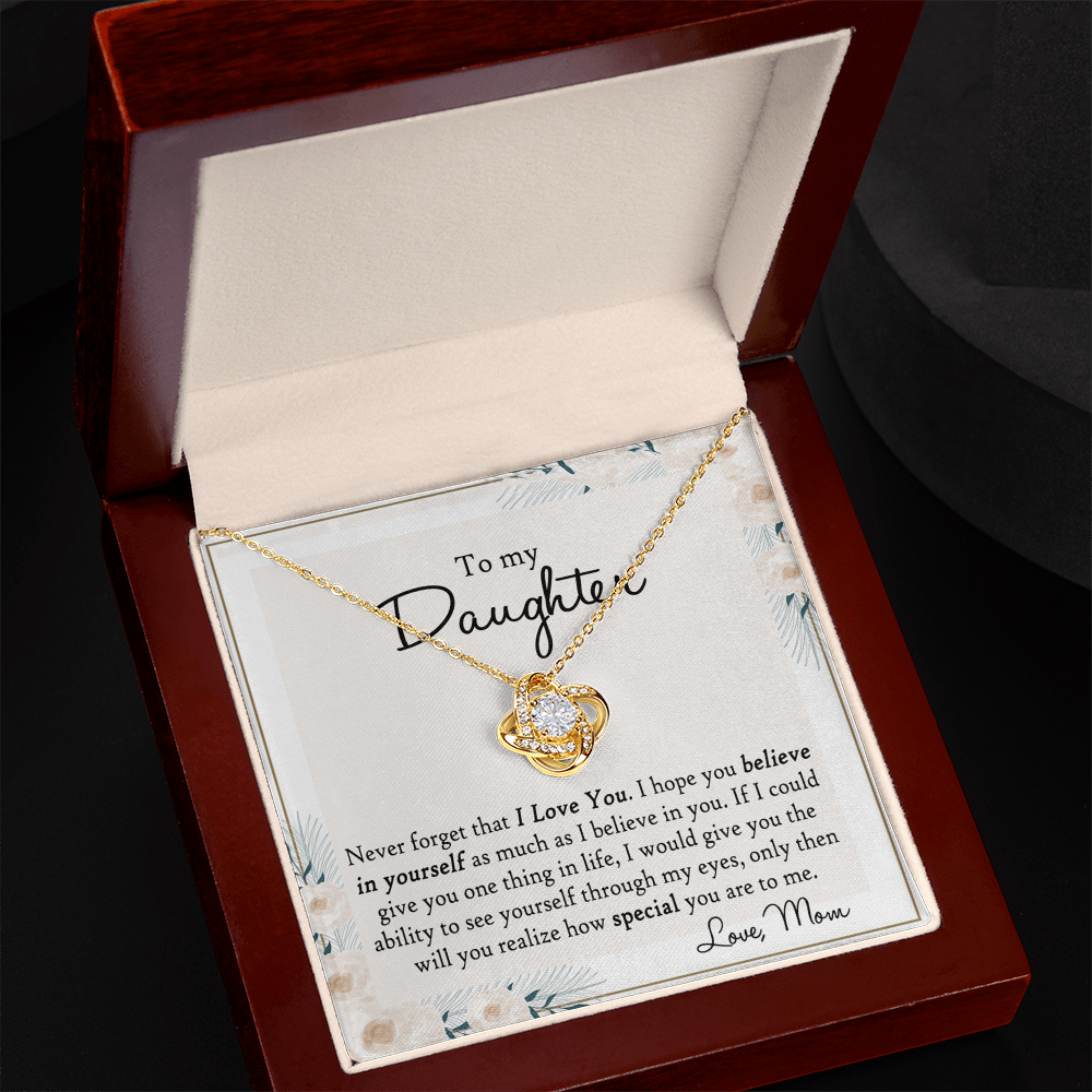 Mother And Daughter Gift Necklace Pendant - To My Daughter Necklace From Mom, Jewelry Gifts for Girls, Little Girls Mother To Daughter Jewelry Gift Present for Birthday Graduation Gift Christmas