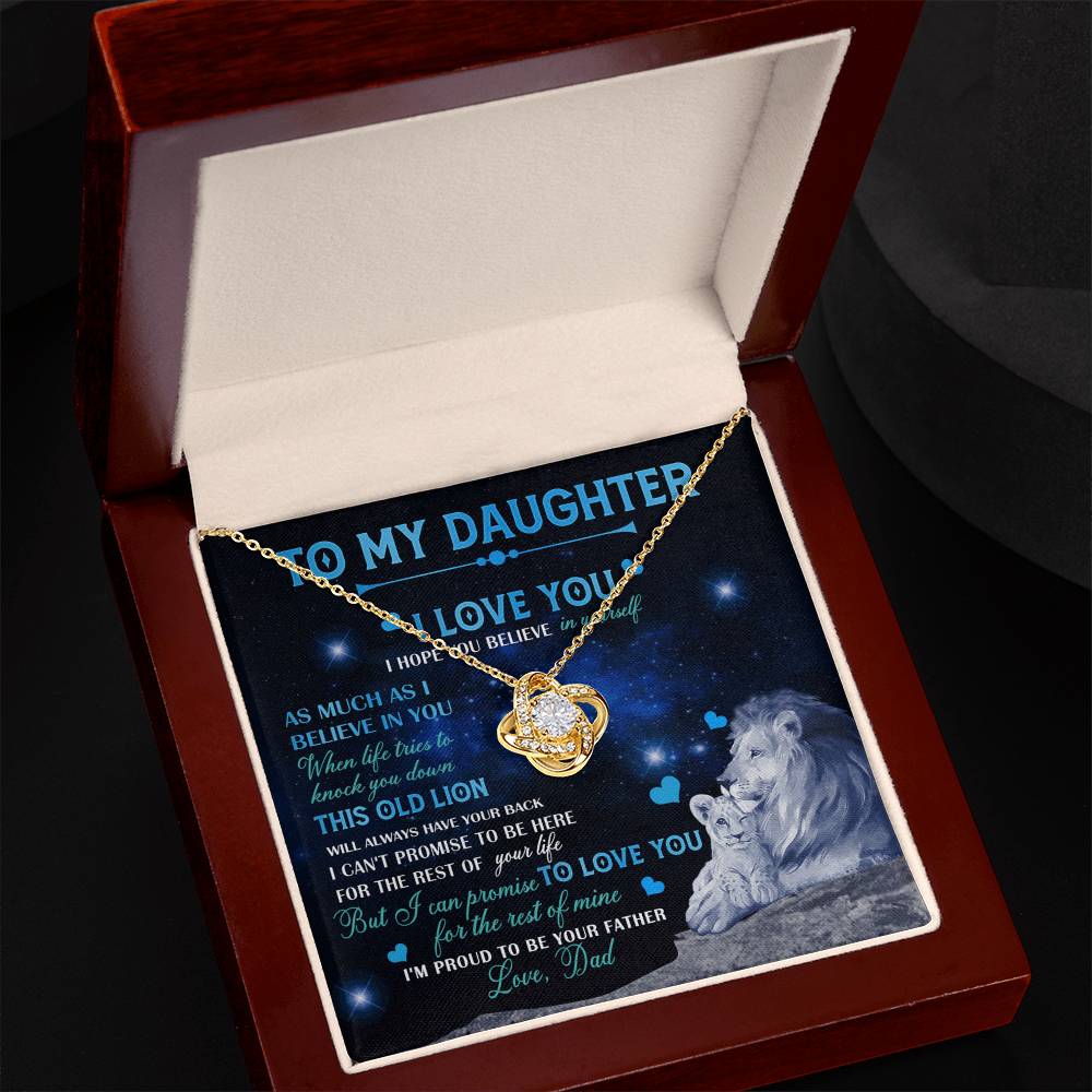 Father To Daughter Gifts Necklace From Dad, Father Daughter Necklace, To My Daughter Necklace From Daddy On Graduation Gift, Birthday Gift, Valentines, Christmas For Badass Daughter, Little Girl