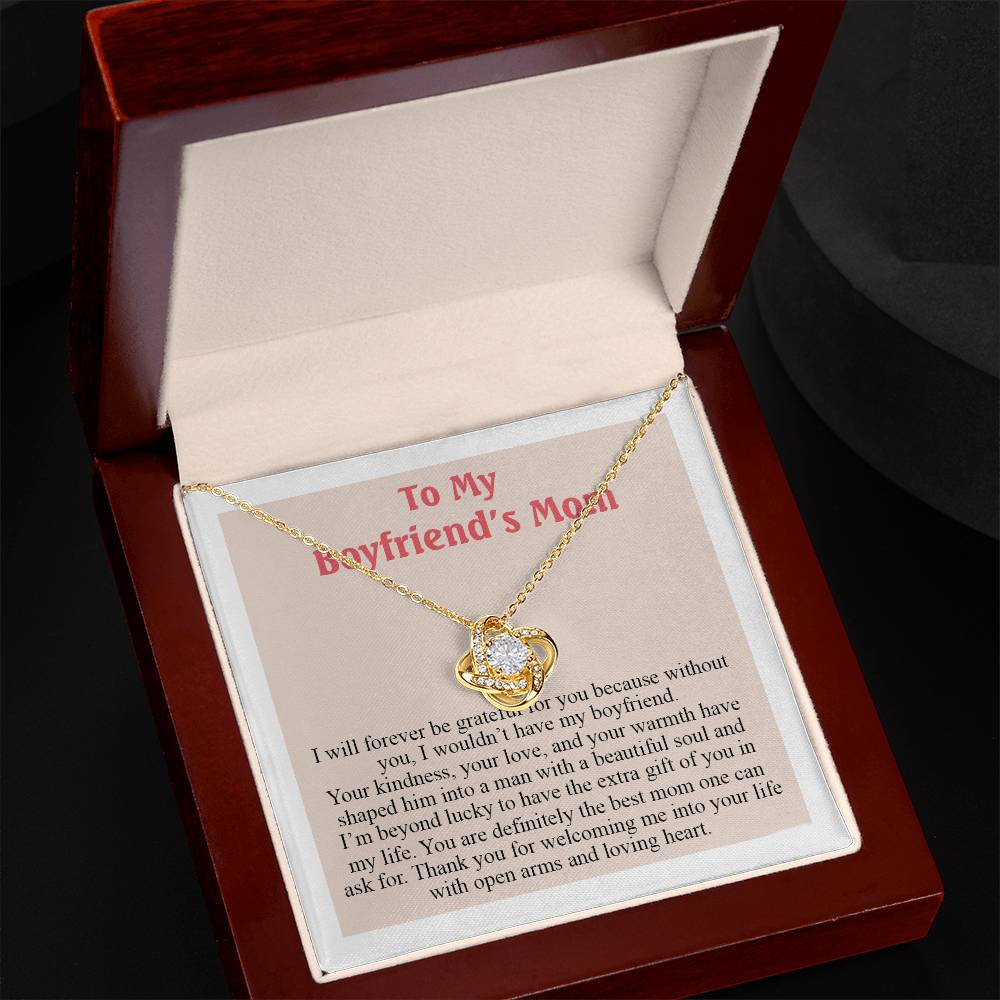 To My Boyfriend's Mom Necklace From Girlfriend, Gift Necklace for My Boyfriend's Mom On Mothers Day, Christmas, Anniversary, Mother's Day Necklace Gift For Boyfriend's Mom, Jewelry For Her