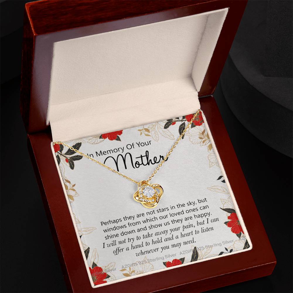 In Memory Of Your Mother Gift Necklace, Sympathy Loss Of Mother Necklace, Bereavement Gift Box For Mother Loss Of Mother Gift Necklace To My Mother Necklace From Daughter Son Jewelry Gift For Women