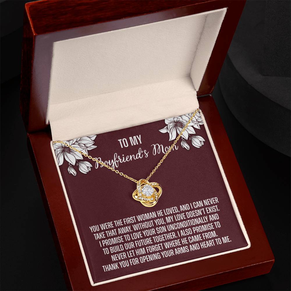 To My Boyfriend's Mom Necklace From Girlfriend, Personalized Gifts For Mother-In-Law, Gift Necklace For Boyfriend's Mom, Presents For Mom Necklace For Women, Mothers Day Necklace For Boyfriends Mom