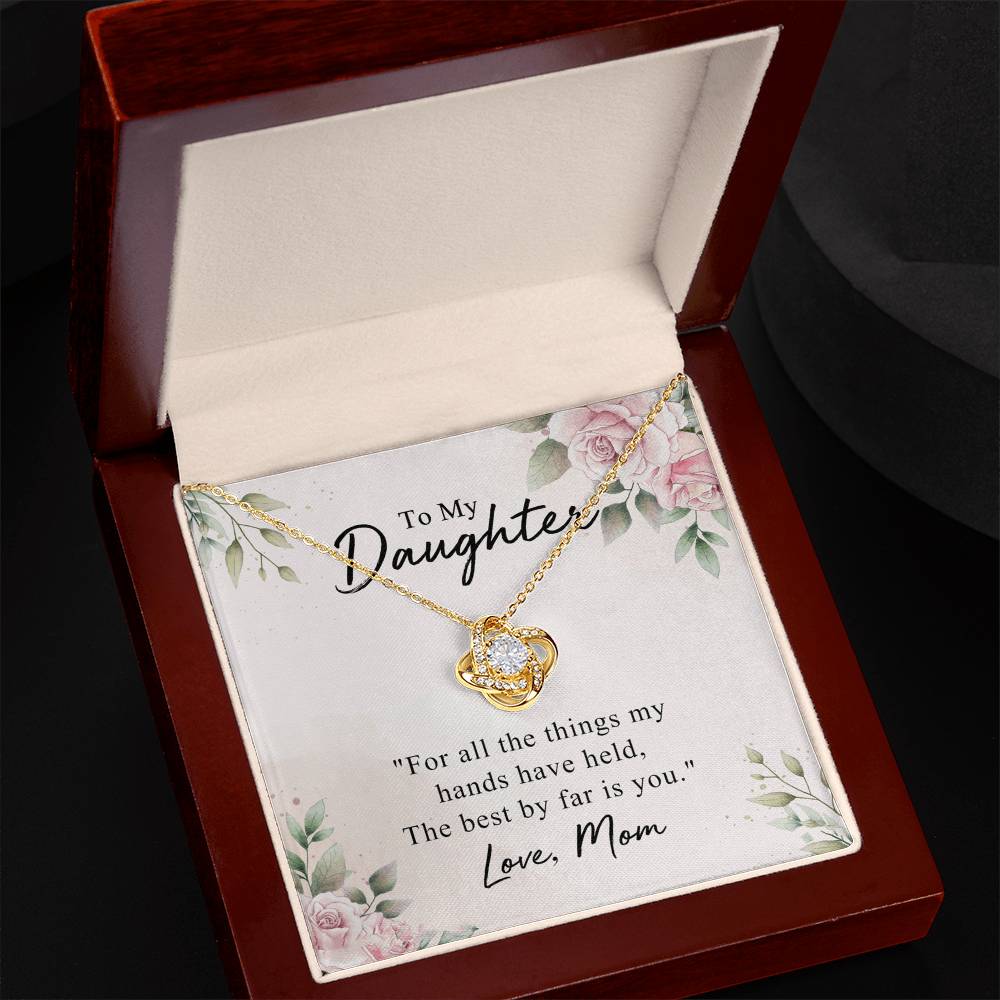 To My Daughter Necklace from Mom Mother To Daughter Gift Necklace, Pendant for Daughter Jewelry Gift for Her Girls Teen Girl Necklace Gift From Mom Gift For Daughter Necklace On Xmas Holiday Gifts
