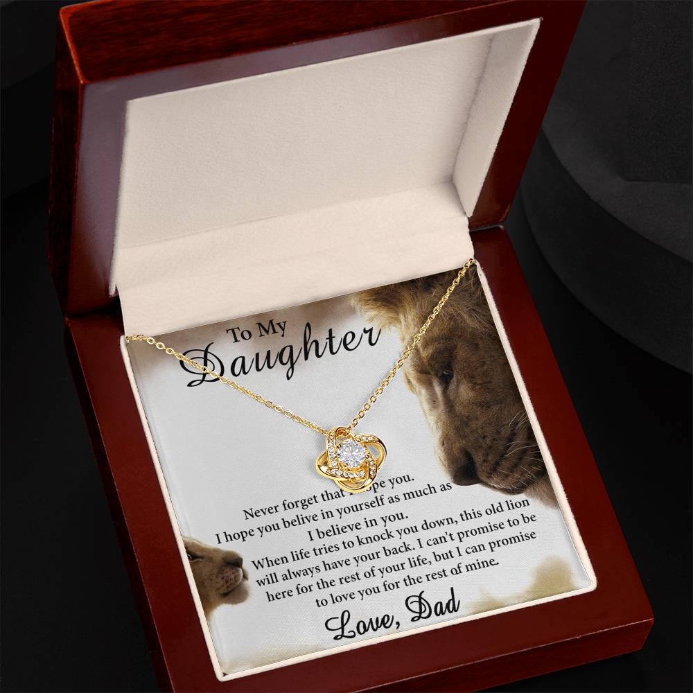 Father To Daughter Gifts Necklace From Dad, Father Daughter Necklace Sterling Steel, To My Daughter Necklace From Daddy On Graduation, Birthday, Valentines, Christmas For Badass Beautiful Girls