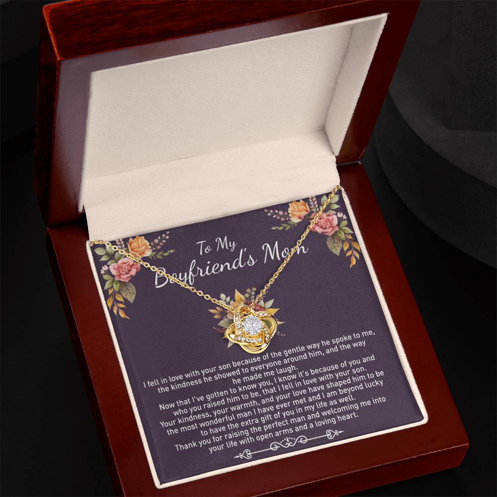 To My Boyfriend's Mom Necklace From Girlfriend, Gifts Necklace For Boyfriend's Mom On Birthday Gift Mother's Day Necklace For Boyfriend's Mom, Jewelry For Women, Mother-In-Law Gift From Daughter
