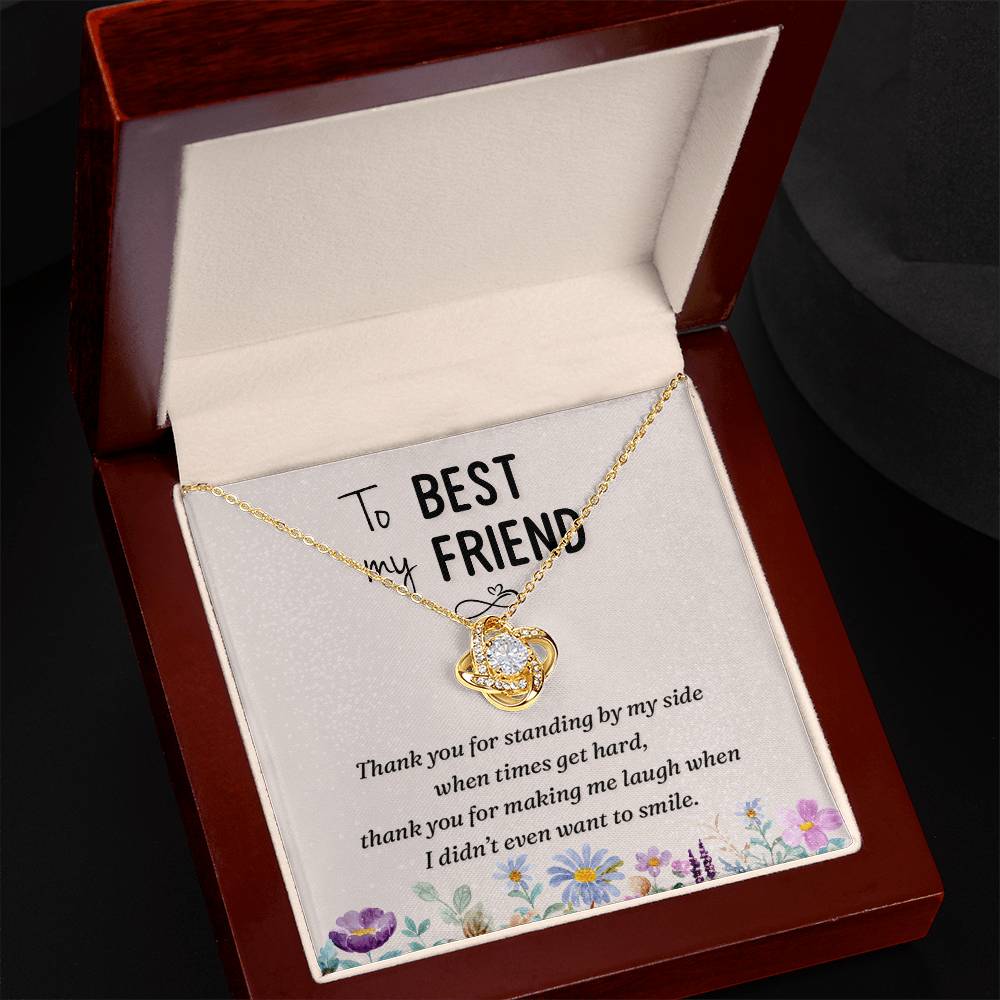 To My Best Friend Necklace Gift For Her On Xmas, Thank You Jewelry For Friend