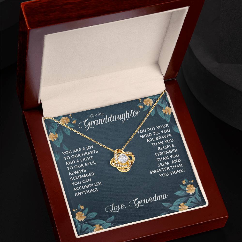 Granddaughter Gifts From Grandma - Granddaughter Necklace, Jewelry Keepsake Gifts For Granddaughter, Love Gift For Adults Or Girls On Birthday, Graduation, Wedding, Valentines, Mothers Day, Christma