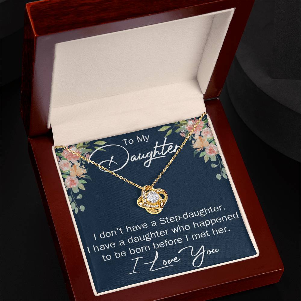 To My Daughter Necklace Gift From Mom Or Dad, Necklace Pendant for Daughter Gift On Graduation Gift Christmas Birthday Gift for Daughter Gift Set Jewelry Gift for Girls, Her Step Daughter Necklace