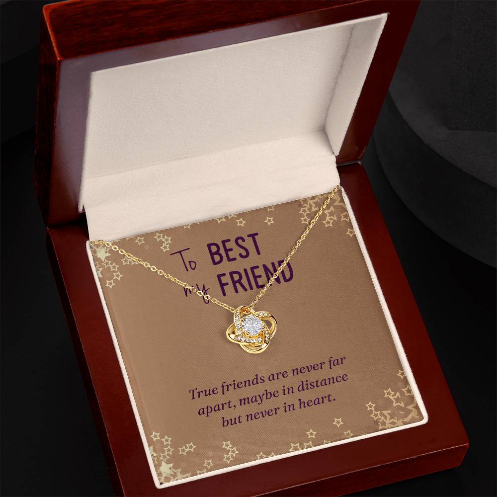 To My Best Friend Necklace Gift For Her On Xmas, True Friend Jewelry Gift To BFF