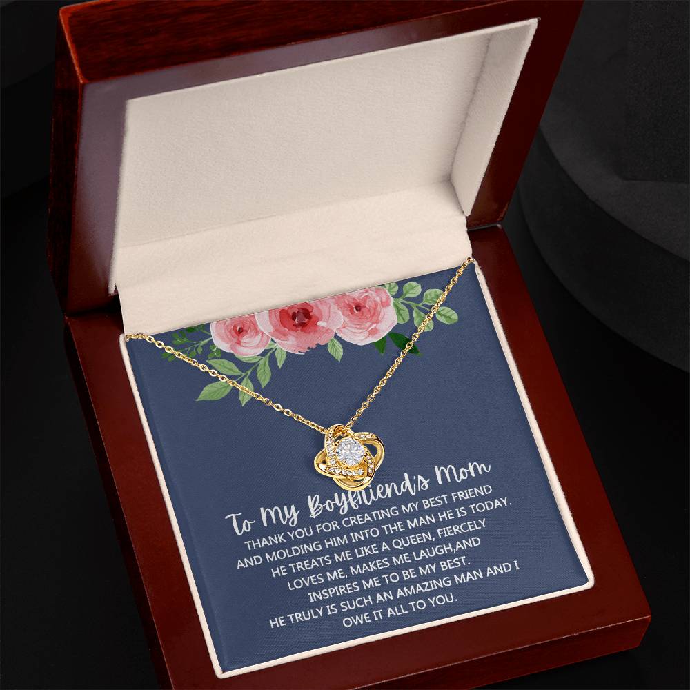 To My Boyfriend's Mom Necklace From Girlfriend Mom, Mothers Day Necklace For Boyfriends Mom From Girlfriend, Personalized Gifts For Mother-In-Law, Boyfriends Mom Gift Necklace, Necklace for Women