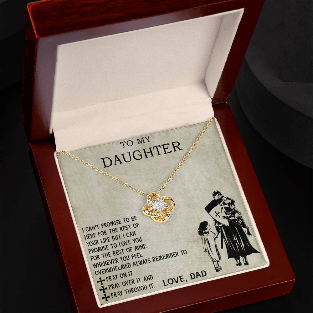 To My Daughter Necklace From Viking Dad, To My Beautiful Daughter Whenever You Feel Overwhelmed Jewelry Gift On Birthday, Christmas, Xmas with Message Card and Gift Box Jewelry For Girls