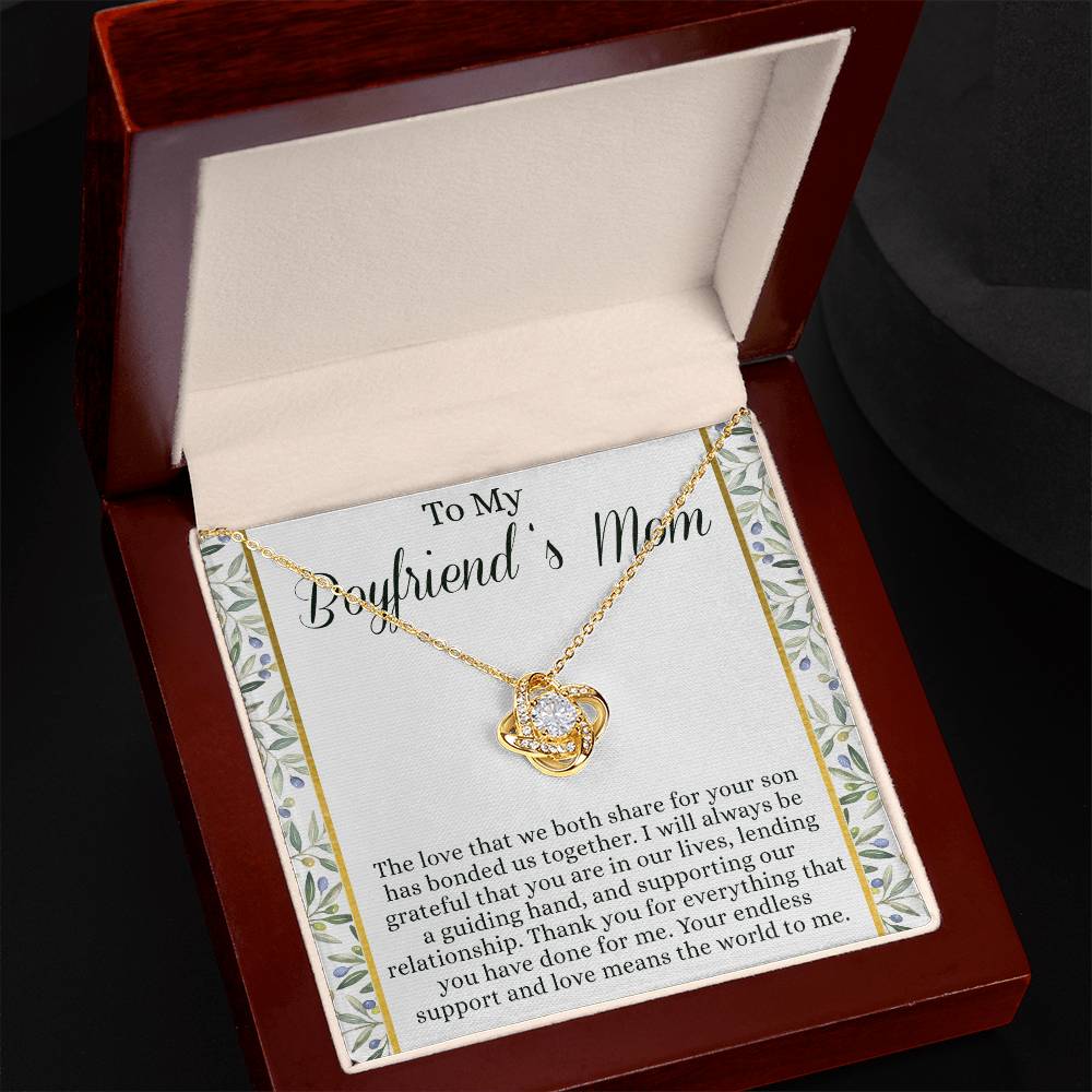 To My Boyfriend's Mom Necklace From Girlfriend Mom, Customize Name Gift Necklace For Boyfriend's Mom Gift Mothers Day Necklace For Boyfriends Mom From Girlfriend, Presents for Mom Necklace for Women