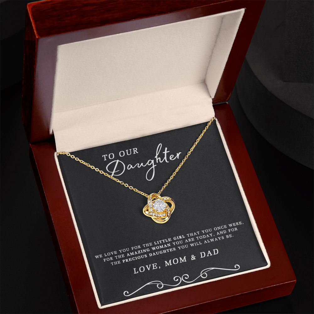 To My Daughter Gift Necklace From Mom And Dad, Daughter Gifts From Dad, Mother To Daughter Necklace Chain, Badass Daughter Jewelry Gift For Girls, Daughter On Birthday, Graduation Gift, Christmas