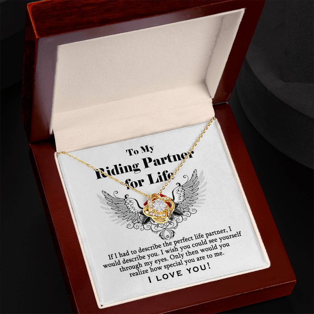 To My Riding Partner for Life Necklace From Husband, I Love You Gift Necklace Girlfriend, My Wife Gift Necklace My Wife, Gift for Her Luxury Jewelry Necklaces styles On Birthday, Xmas, Anniversary