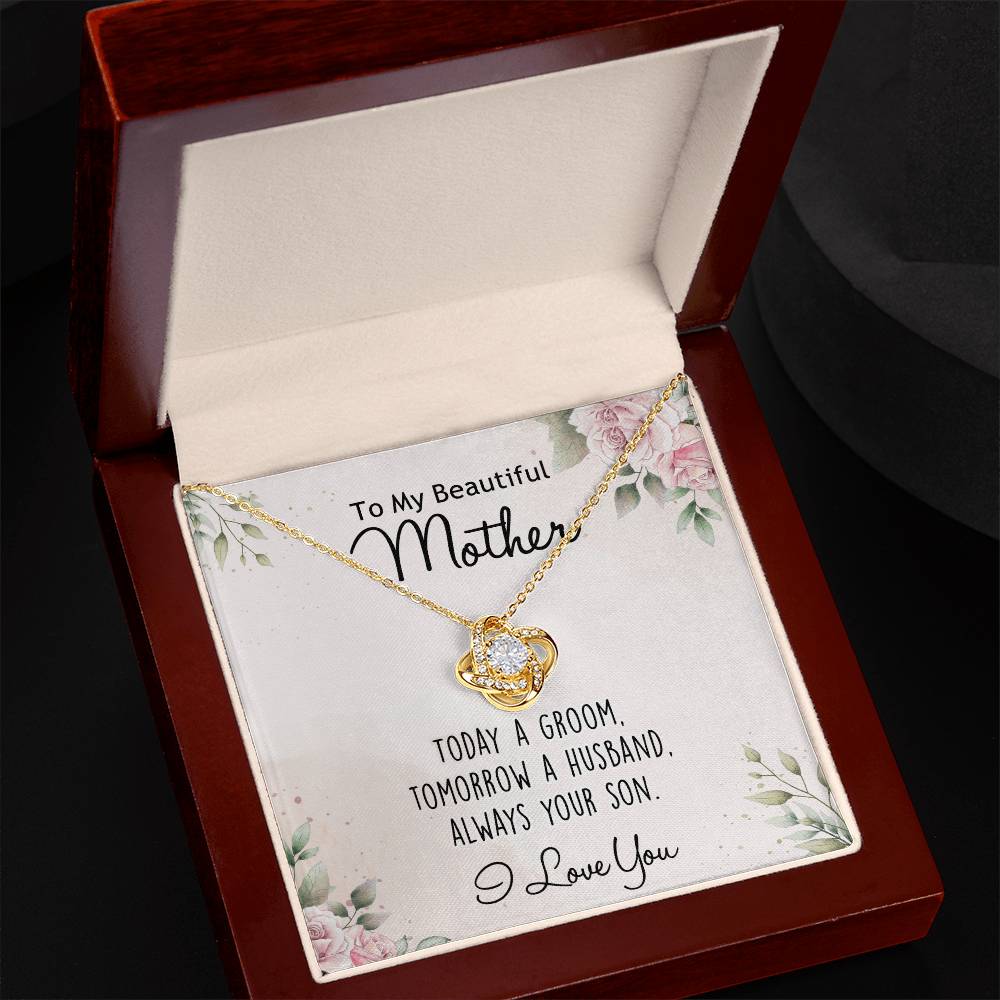 Mother's Day Necklace Gift For Her, To My Mom Necklace From Daughter, Beautiful Mother Love Knot Necklace Gift For Mom mazing Mom, Bonus Mom On Mothers Day, Anniversary, Birthday, Jewelry For Mother