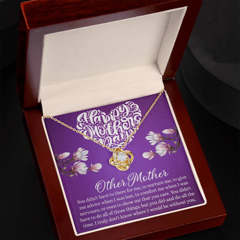 Happy Mother Day Necklace, Other Mother Love Knot Necklace Gift From Daughter, Mother And Daughter Gift Necklace Personalized Gift Necklace For Mother Pendant, Love Knot Necklace Gift For Women