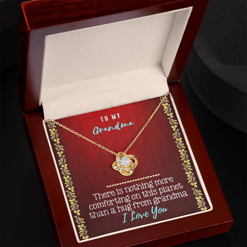 To My Grandma Gift Necklace, Love Knot Necklace Gift for Grandmother - Mothers Day Necklace For Grandma Nana, Grandma Jewelry Gift For Women From Grandchildren GrandKids , Pendant For Grandmother