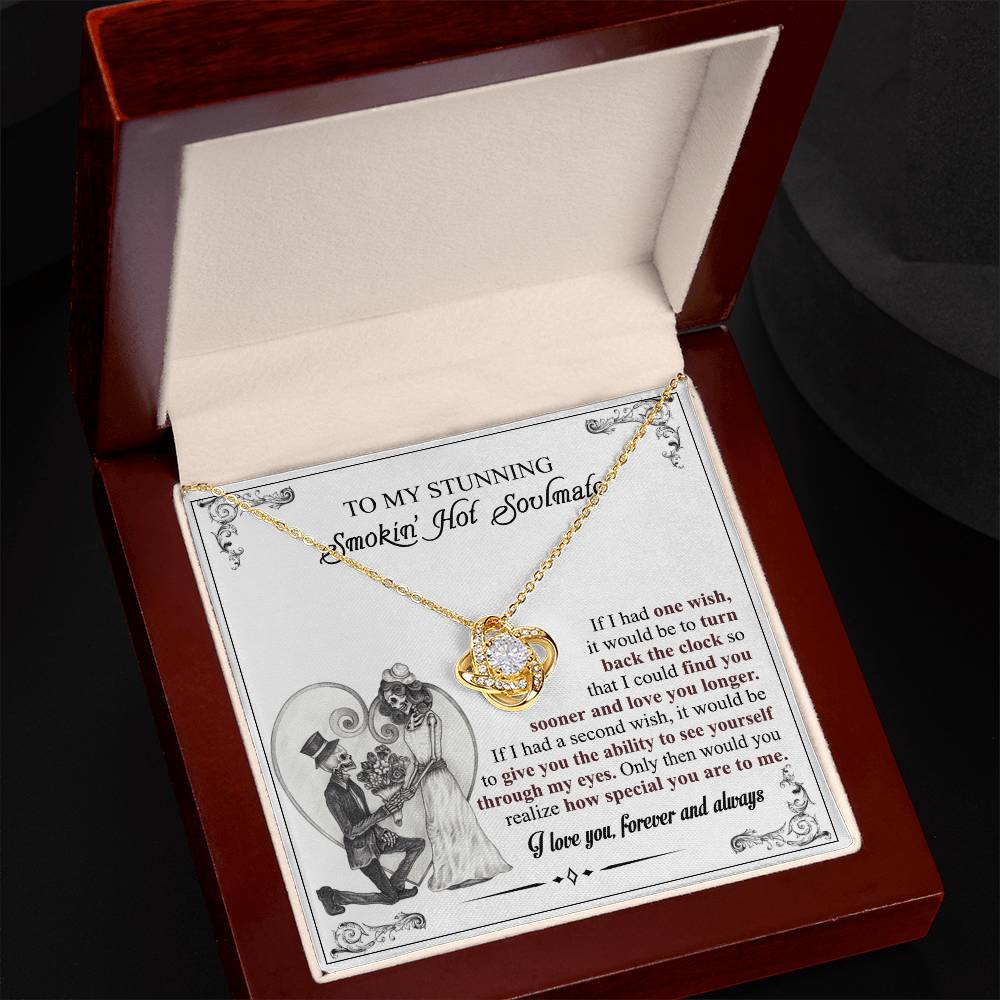 Soulmate Gift Necklace And Box, To My Stunning Smokin Hot Soulmate Necklace From Husband, Boyfriend, My Soulmate Necklace, Soul Mates to My Soulmate Gift Necklace From Husband, Soul Mate Necklaces
