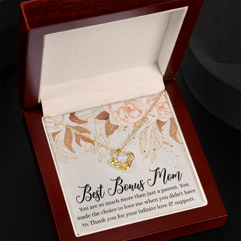 To My Bonus Mom Necklace From Daughter, Bonus Mom Gifts from Bonus Daughter, Necklace Gifts for Bonus Mom, Mother And Daughter Necklace Gift For Mom, Bonus Mother Gift Necklace Jewelry For Women