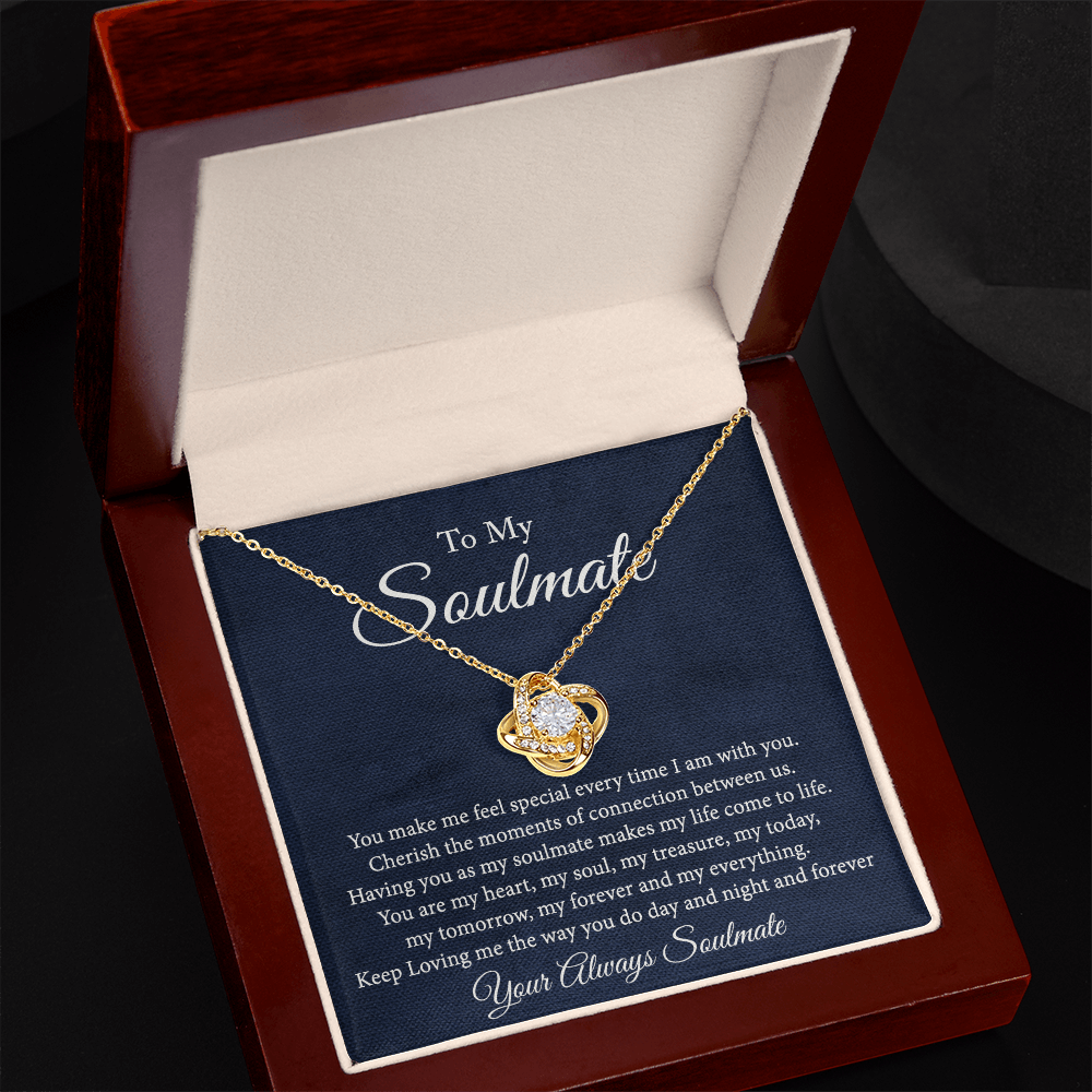 Soulmate Jewelry, Gift Necklace And Box Soulmate Gift Necklace, My Soulmate Necklace, Soul Mates to My Soulmate Gift Necklace From Husband, Soul Mate Necklaces, To My Beautiful Soulmate Necklace