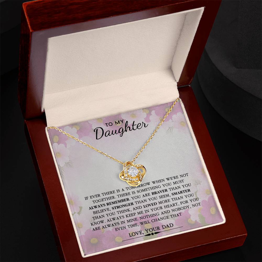 To My Daughter Necklace Gift From Dad, Father And Daughter Necklace, Daughter Gifts From Dad, Father Daughter Gifts Jewelry For Girls, Little Girl Pendant On Birthday, Graduation Gift For Daughter
