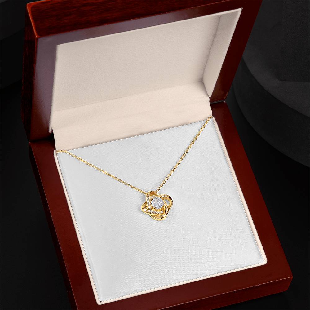 To My Mom Necklace From Daughter, Birthday Gift For Mom, Mother's Day Necklace Gift For Mom, Love Knot Pendant Gift For Mom, Meaningful Mom Gift Necklace, Daughter And Mother Jewelry Gift For Women