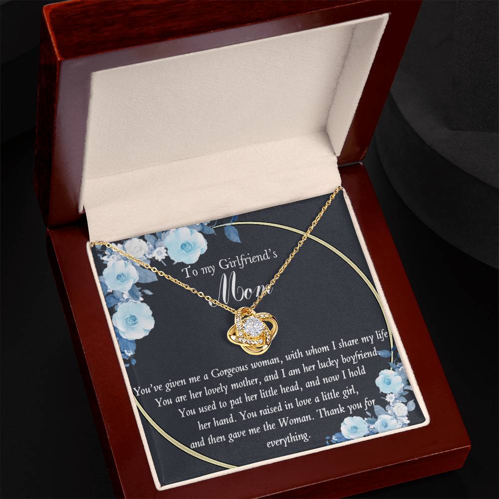 To My Girlfriends Mom Necklace From Daughter, Son On Mother's Day Gift For Her On Christmas, Anniversary, Birthday Gifts