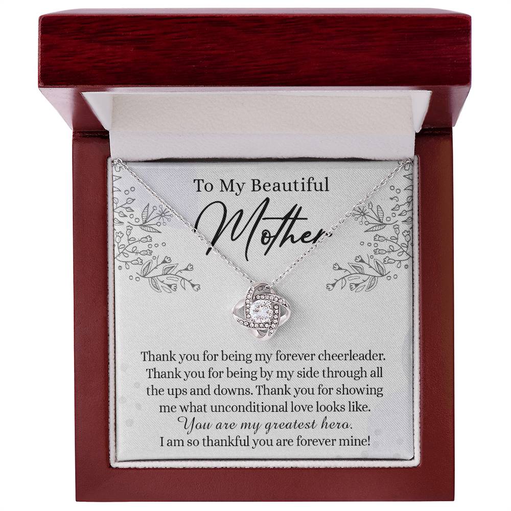To My Mother Necklace From Daughter, Beautiful Mother Necklace Gift for her, Thank You Mom Gift Necklace, Sentimental Necklace for Mom On Mother's Day, Anniversary, Birthday Gift Jewelry For Mom