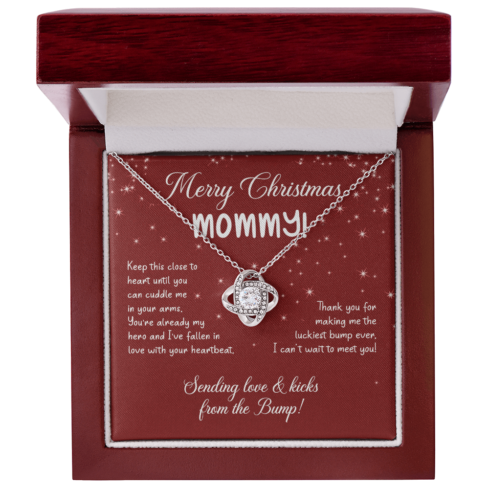 To My Mom Christmas Necklace Christmas Gift For Mom To Be First Time Mommy Gift