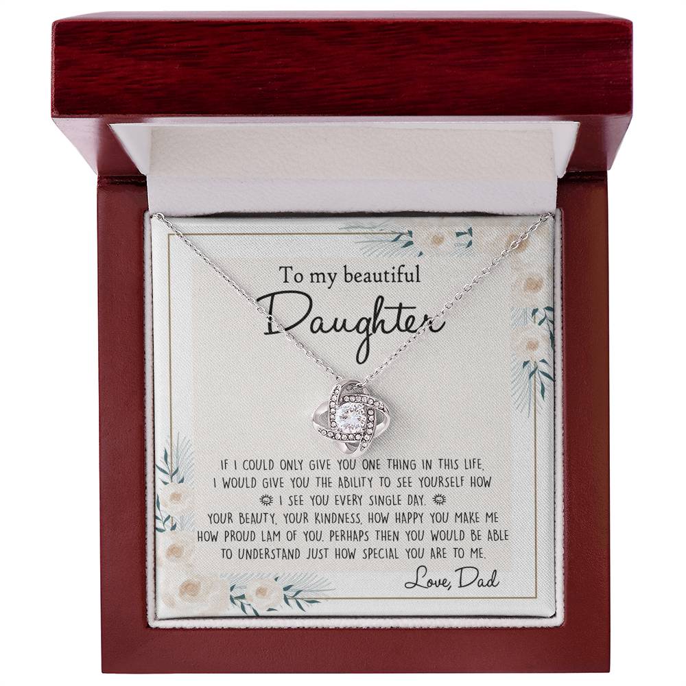 Father To Daughter Gifts Necklace for Daughter Birthday Gift for Her Daughter Graduation Day And Christmas Present For Daughter From Dad Jewelry Gift For Teen Girls, To My Daughter Necklace