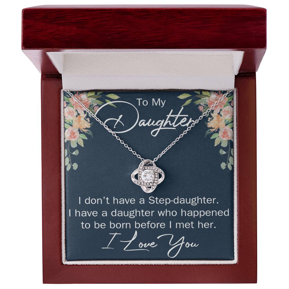 To My Daughter Necklace Gift From Mom Or Dad, Necklace Pendant for Daughter Gift On Graduation Gift Christmas Birthday Gift for Daughter Gift Set Jewelry Gift for Girls, Her Step Daughter Necklace