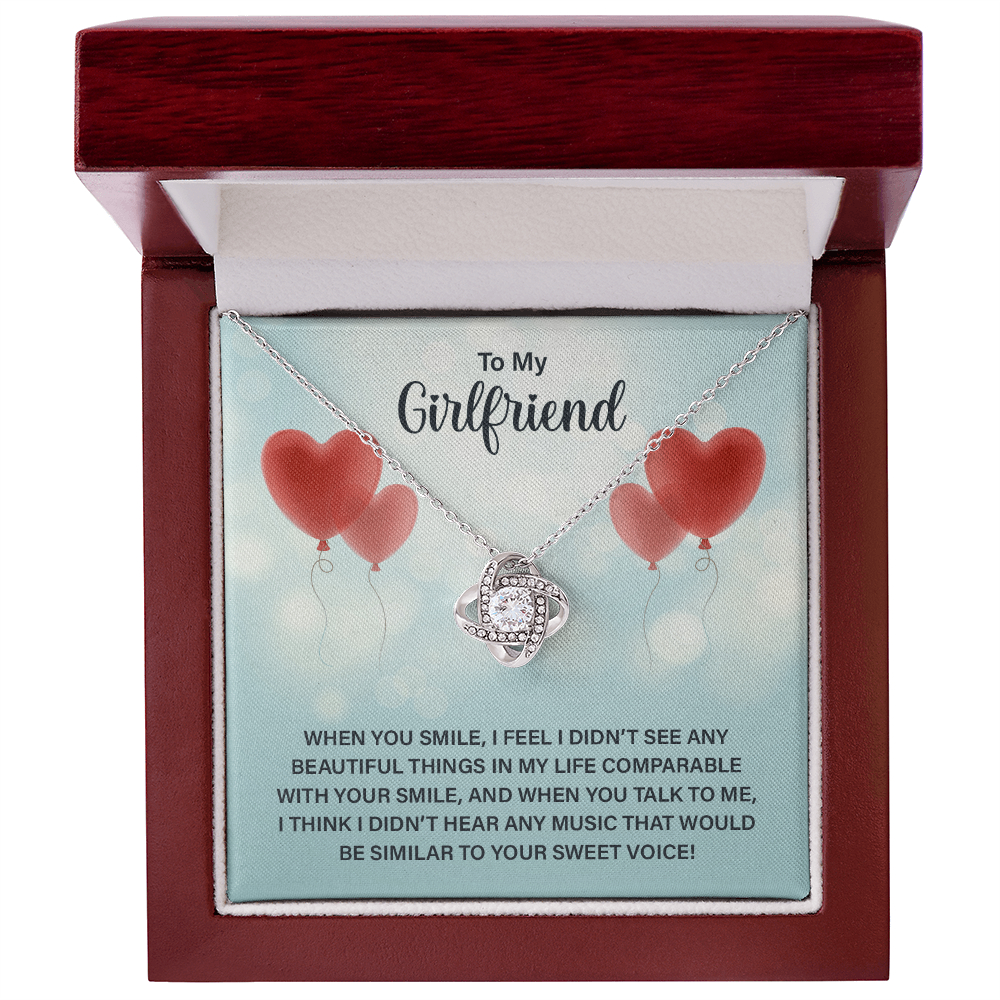 Girlfriend Gift Jewelry For Her, To My Girlfriend Necklace From Boyfriend Xmas
