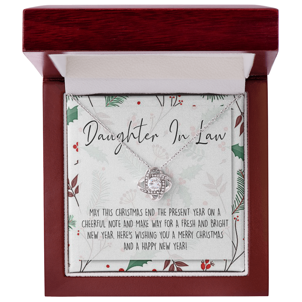 Christmas Jewelry for Daughter in Law Gift Necklace, Daughter in Law Jewelry, Xmas Holiday Graduation Gift for Daughter in Law, Gift from Mother in Law, Daughter in Law Gift From In Law