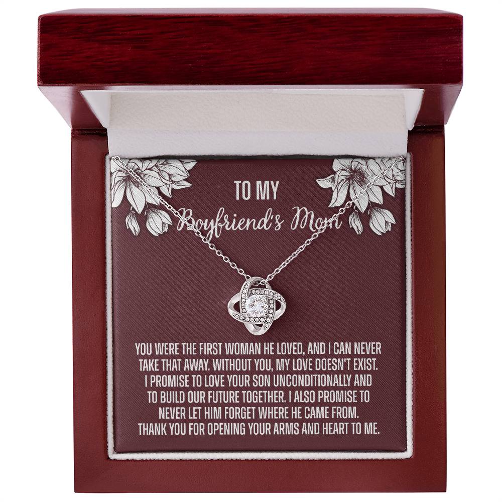 To My Boyfriend's Mom Necklace From Girlfriend, Personalized Gifts For Mother-In-Law, Gift Necklace For Boyfriend's Mom, Presents For Mom Necklace For Women, Mothers Day Necklace For Boyfriends Mom
