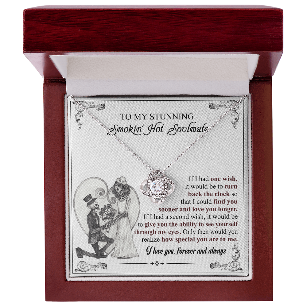 Soulmate Gift Necklace And Box, To My Stunning Smokin Hot Soulmate Necklace From Husband, Boyfriend, My Soulmate Necklace, Soul Mates to My Soulmate Gift Necklace From Husband, Soul Mate Necklaces