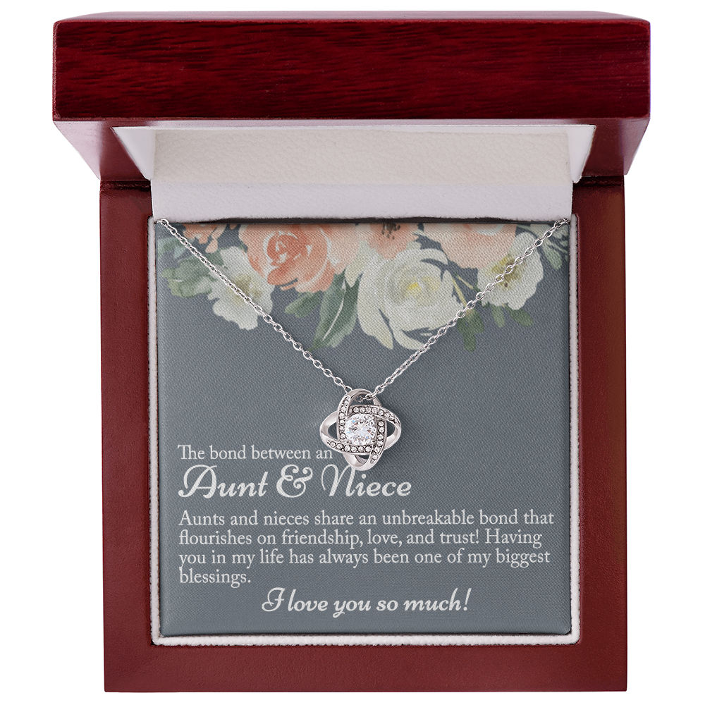 Aunt Gifts Necklace, The Bond Between An Aunt Love Knot Necklace, Gifts Necklace for Aunt Gifts from Niece, Necklaces for Women, Aunt Niece Necklace Gifts for Aunt Niece Stepmother Daughter
