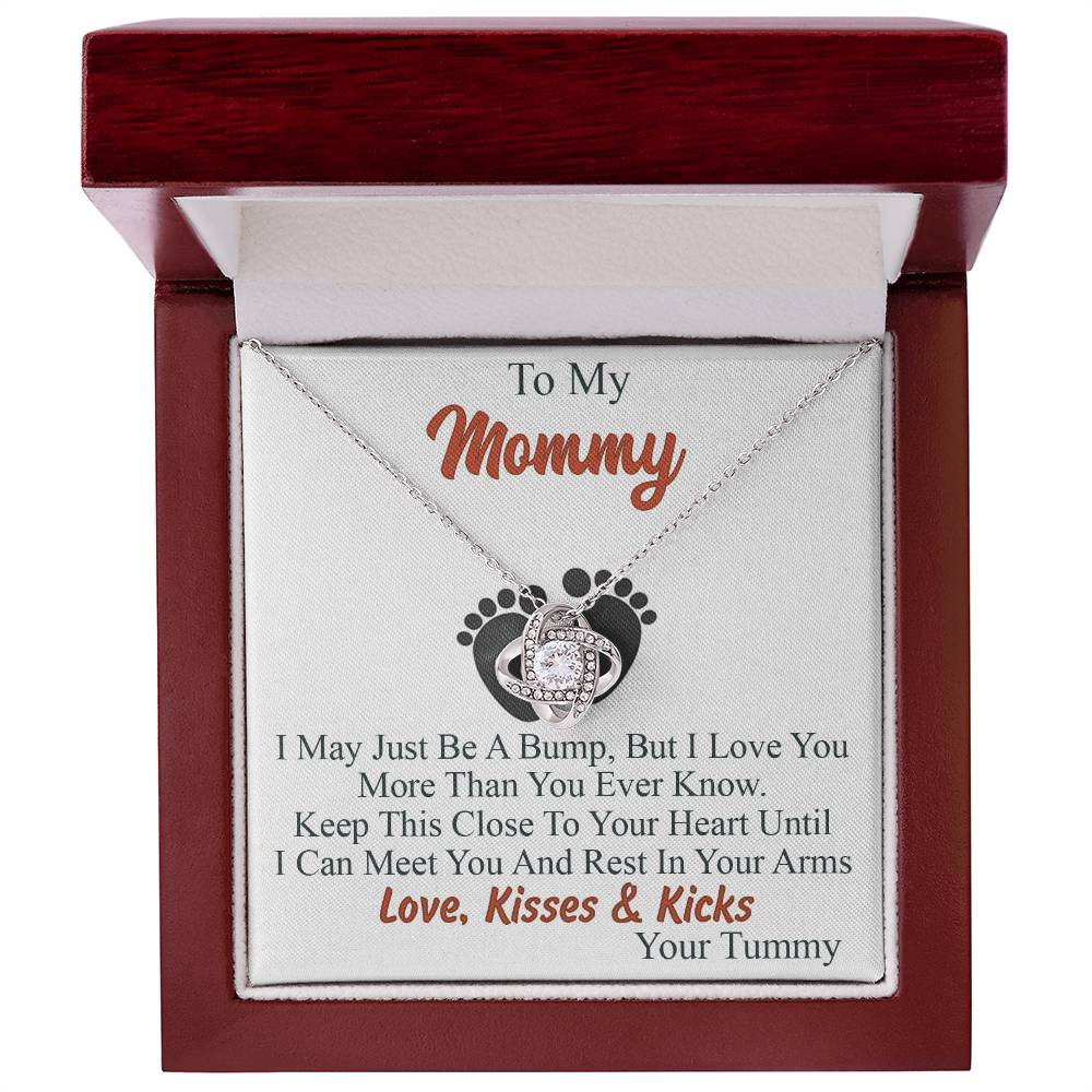 To My Mommy Love Knot Necklace Trendy Gift for First Time Mom Gifts for Family